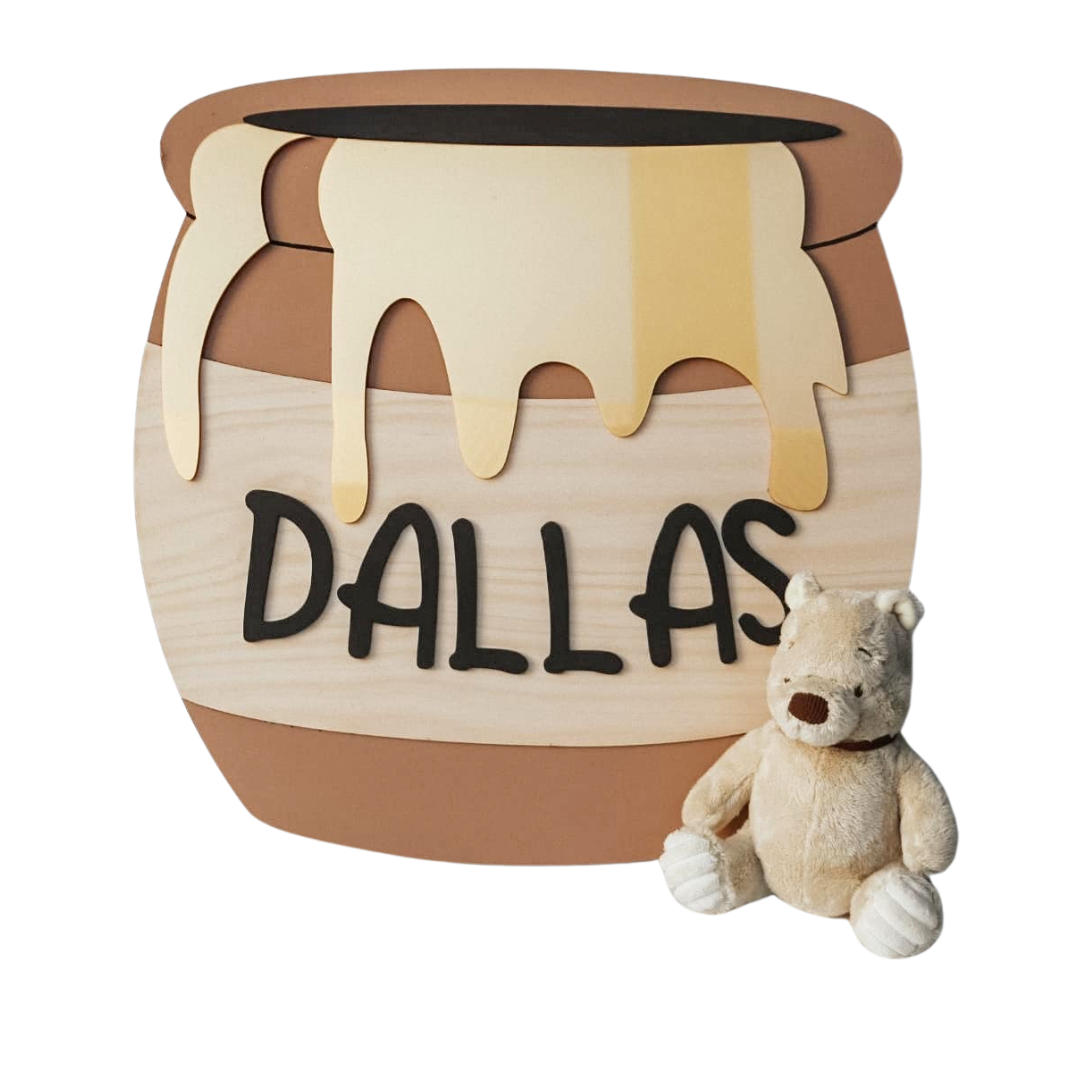 Hunny Pot Name Plaque