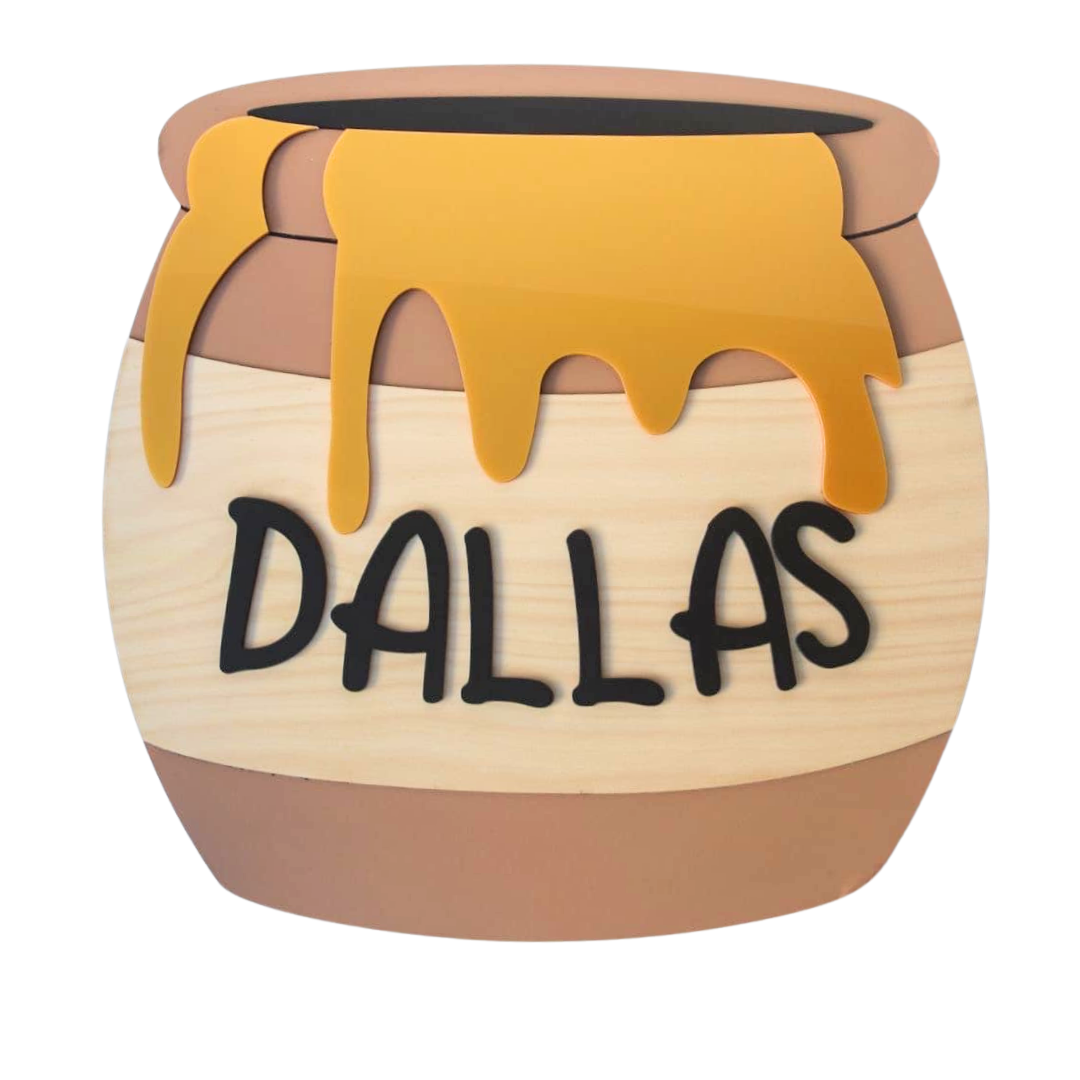 Hunny Pot Name Plaque