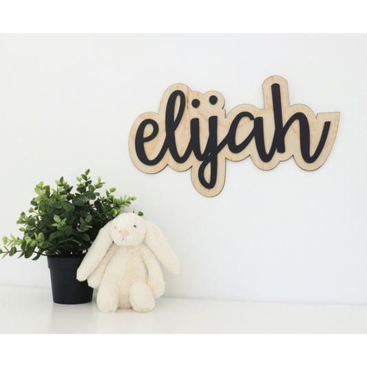 2 Layer Name Plaque