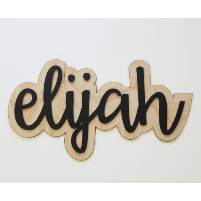 2 Layer Name Plaque